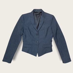 TAHARI Women’s Slim Fitted Longsleeve Gray Blazer